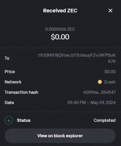 Ru-Kun's 160th payment from Global Hive