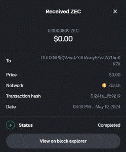 Ru-Kun's 162nd payment from Global Hive